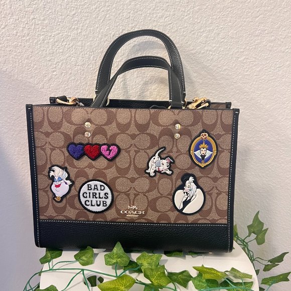 Coach Dempsey Carryall In Signature Canvas With Patches CC873